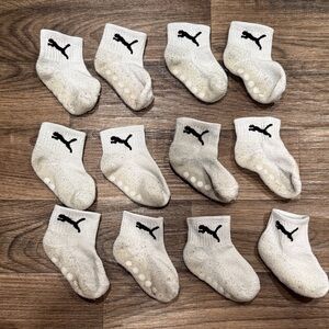 FREE w/ Purchase! Puma 12-24mo Infant White Socks Collection